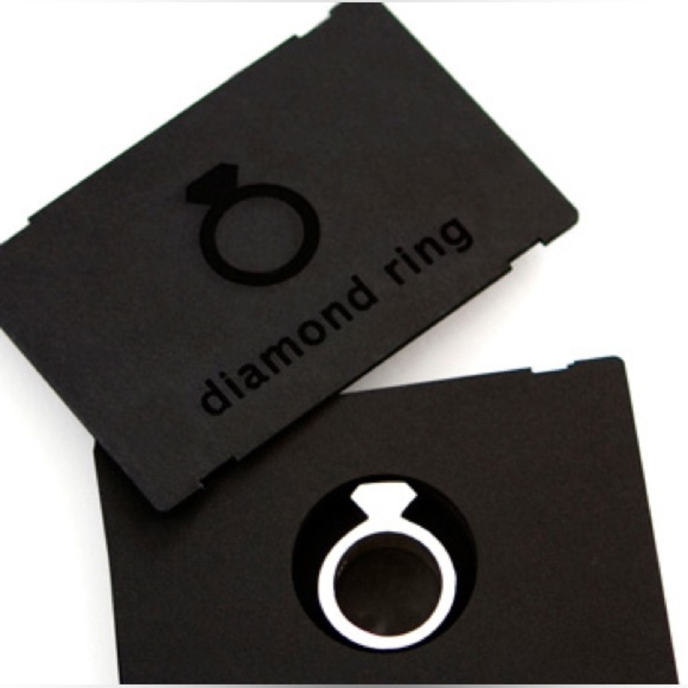 “DIAMOND” SILVER RING 2MM WIDE design by AMT with original packaging